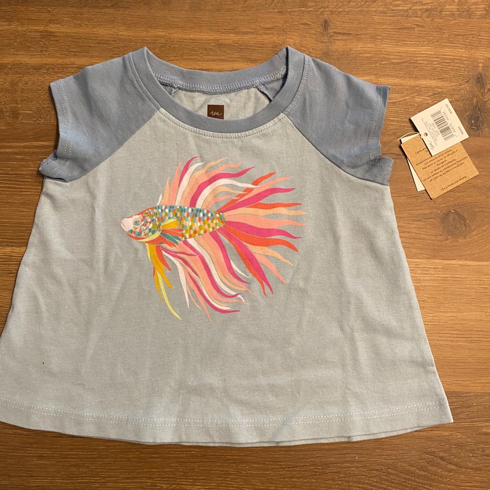New w/tags Tea Collection tee size 3-6 months - Picture 1 of 2